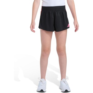 Adidas Girls’ 3-Stripes Mesh Shorts(Black With Multicolor)