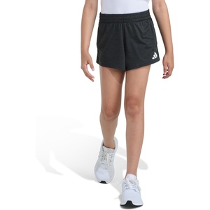 Adidas Girls’ 3-Stripes Mesh Shorts(Grey With Black Mélange)