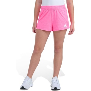 Adidas Girls’ 3-Stripes Mesh Shorts(Lucid Pink Mélange)