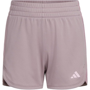 Adidas Girls’ 3-Stripes Mesh Shorts(Preloved Fig)