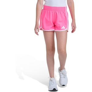 Adidas Girls Elastic Waistband Retro Woven Shorts(Lucid Pink)