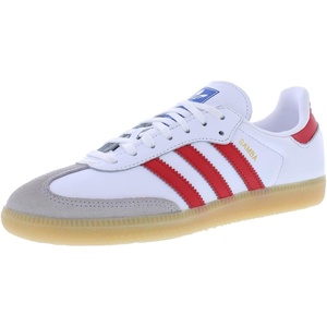 Adidas Samba OG Big Kid Sneakers(Cloud White/Red-alpha White)