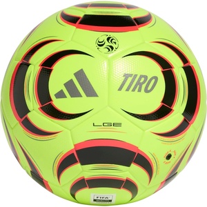 Adidas Tiro League Soccer Ball(Lucid Lemon/Black/Lucid Red/Iron Metallic)