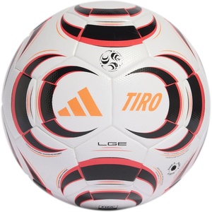 Adidas Tiro League Soccer Ball(White/Black/Lucid Red)