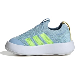 Adidas Unisex-Child Bubblecomfy Sportswear Shoes (Toddler)(Clear Sky/Yellow/Orange Tint)