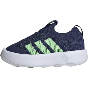 Adidas Unisex-Child Bubblecomfy Sportswear Shoes (Toddler)(Dark Blue/Lime Burst/White)
