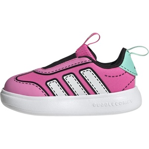 Adidas Unisex-Child Bubblecomfy Sportswear Shoes (Toddler)(Lucid Pink/White/Flash Aqua)