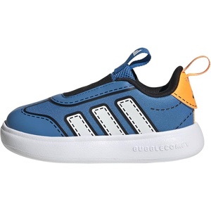 Adidas Unisex-Child Bubblecomfy Sportswear Shoes (Toddler)(Lucid Ray Blue/White/Lucid Tangerine)
