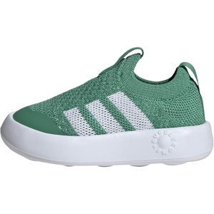 Adidas Unisex-Child Bubblecomfy Sportswear Shoes (Toddler)(Semi Court Green/White/Black)