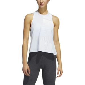 Adidas Womens Tank Top(Solid Gray/Scarlet)