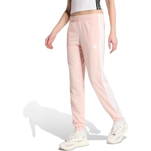 Adidas Womens Tricot 3-Stripes Track Pants(Blush Pink/White)