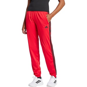 Adidas Womens Tricot 3-Stripes Track Pants(Pure Ruby/Black)