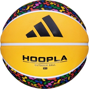 adidas | Hoopla | Sponge Rubber Basketball | Outdoor Durability with Game Ball Feel(Multi Color)