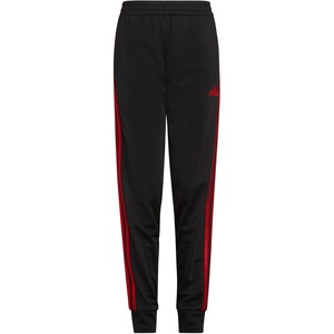 adidas Boys’ Iconic Tricot Jogger Pants(Black Red Core)