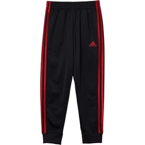 adidas Boys’ Iconic Tricot Jogger Pants(Black With Red)