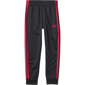 adidas Boys’ Iconic Tricot Jogger Pants(Black With Vivid Red)