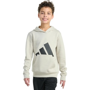 adidas Boys Long Sleeve Essential Big Logo Fleece Pullover Hoodie(Wonder Alumina)