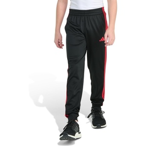 adidas Boys’ Tricot 3-Stripe Jogger(Black With Red)