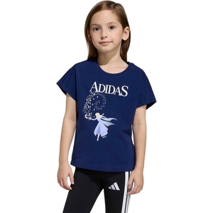 adidas Girls Disney Frozen T-Shirt(Dark Blue/White/Frozen)