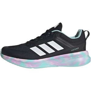 adidas Kids Fortarun 4.0 (Little Kid)(Black/Clear Pink/Flash Aqua)