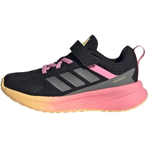 adidas Kids Fortarun 4.0 (Little Kid)(Black/Iron Metallic/Bliss Pink)