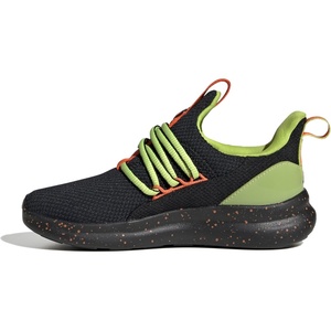 adidas Kids Girls Lite Racer Adapt 7.0 Lace Up Sneakers Shoes Casual – Black(Black/Impact Orange/Solar Slime)