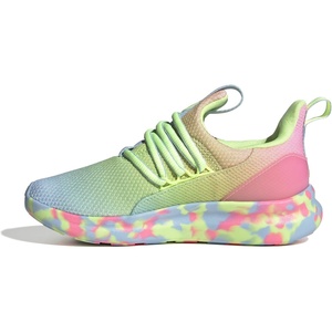 adidas Kids Girls Lite Racer Adapt 7.0 Lace Up Sneakers Shoes Casual – Black(Clear Sky/Yellow/Beam Pink)