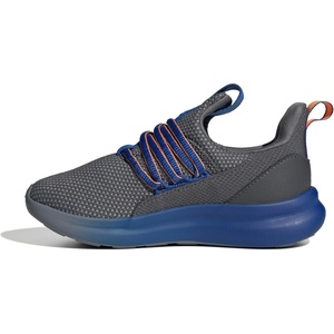 adidas Kids Girls Lite Racer Adapt 7.0 Lace Up Sneakers Shoes Casual – Black(Grey/Team Royal Blue/Crew Orange)