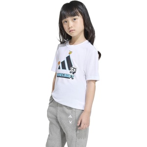 adidas Kids’ Minecraft Training T-Shirt(White/Black)