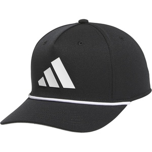 adidas Men’s Midrange Hat – Athletic Structured Snapback Cap(Black/White/Grey)