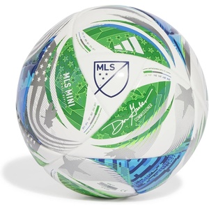 adidas Messi Mini Soccer Ball(White/Green/Glory Blue/Solar Blue/MLS 2026)
