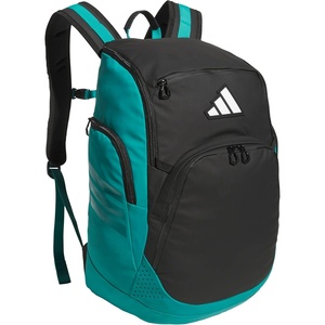 adidas Select Basketball Backpack for Practice, Gym and Travel, 32L(Black/Pure Teal Green)
