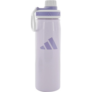 adidas Stainless Steel Metal Water Bottle 20 oz (600 mL) Screw Cap(Frozen Purple/Silver Violet Purple)