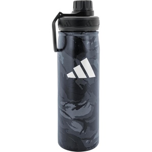 adidas Stainless Steel Metal Water Bottle 20 oz (600 mL) Screw Cap(Night Grey/Grey Four/Grey Six)