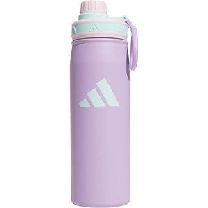 adidas Stainless Steel Metal Water Bottle 20 oz (600 mL) Screw Cap(Powder Plum Purple/Clear Pink/Semi Flash Aqua Blue)