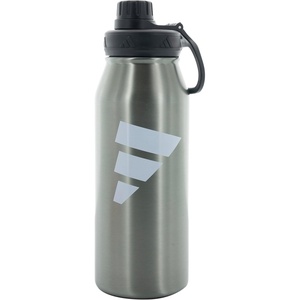 adidas Stainless Steel Metal Water Bottle 34 oz (1L) Screw Cap(Wonder Sage Green/White/Black)
