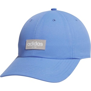adidas Unisex Adult Court Relaxed Fit Strapback Hat(Blue Fusion/Clear Granite Grey/White)