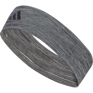 adidas Unisex Alphaskin Headband – Performance Workout Ear & Sweat Band(3/Plus/Heather Grey/Black)