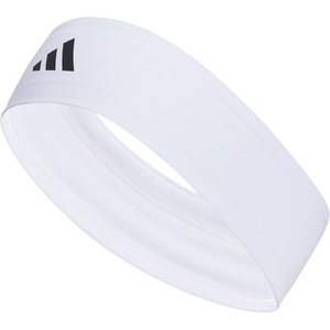 adidas Unisex Alphaskin Headband – Performance Workout Ear & Sweat Band(3/White/Black)