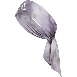 adidas Unisex Alphaskin Headband – Performance Workout Ear & Sweat Band(Tie/Print/Stone Wash Grey/White)