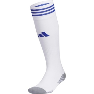 adidas Unisex Copa Zone Soccer Socks (1 Pair) Over-the-Calf(White/Team Royal Blue)