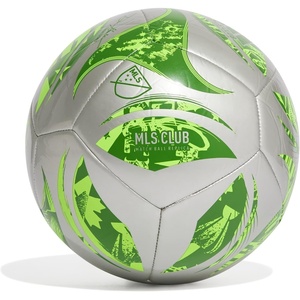 adidas Unisex MLS Soccer Ball(Silver Metallic/Green)