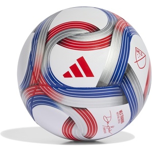 adidas Unisex MLS Soccer Ball(White/Team Royal Blue/Red/Silver Metallic)