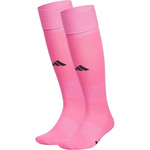 adidas Unisex Rivalry Soccer Socks (2 Pairs) Over-the-Calf(2/Ultra Pop/Black)