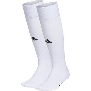 adidas Unisex Rivalry Soccer Socks (2 Pairs) Over-the-Calf(2/White/Black)