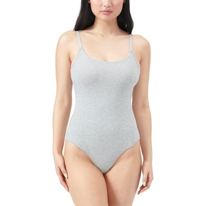 adidas Women’s Active Essentials Cotton Bodysuit(Medium Heather Grey)
