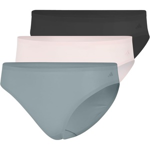 adidas Women’s Active Light Flex Bikini Underwear(Black/ Sandy Pink/Wonder Sage)