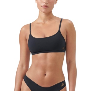 adidas Women’s Active Micro Body Fit Scoop Bralette(Black)