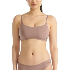 adidas Women’s Active Micro Body Fit Scoop Bralette(Wonder Oxide)