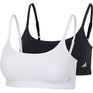 adidas Women’s Active Modal Comfort Scoop Bralette(Black/White)